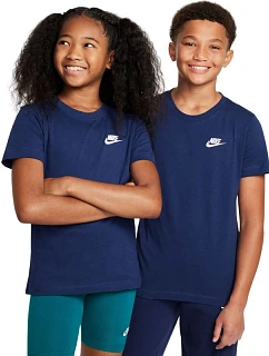 Dětské tričko Nike Sportswear tmavě modré FZ5177 410