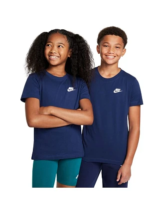 Dětské tričko Nike Sportswear tmavě modré FZ5177 410 Dětské tričko Nike Sportswear tmavě modré FZ5177 410