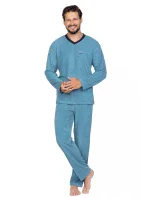 Pánské dlouhé froté pyžamo Regina 592 M-XL