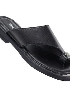 Dámské žabky elegantní černé Vinceza 62307