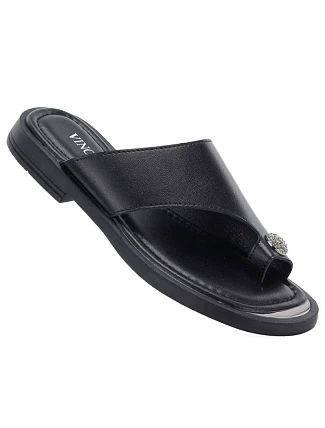 Dámské žabky elegantní černé Vinceza 62307