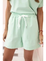 Dámský punto set s krátkými rukávy a šortkami mincovna