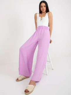 Kalhoty DHJ SP 8390.70 světle fialové