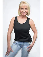 Dámský Top tílko EPO-0380 Černá - FEEL Dámský Top tílko EPO-0380 Černá - FEEL