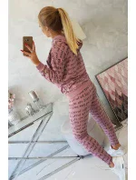Tmavě růžová sada s potiskem Tmavě růžová sada s potiskem