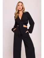 M862 Široké kalhoty - černé