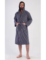 Pánský župan s kapucí Proužek