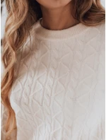 Dámský svetr BRAVINA ecru FashionStreet MY2527