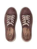 Kožené polobotky na platformě bílé Filippo DP6122