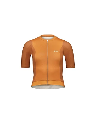 Cyklistické tričko POC W’s Cadence Jersey, hnědé