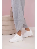 Bavlněná mikina kalhoty set světle šedá