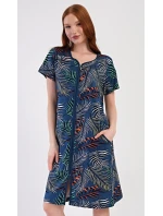 Dámské pyžamo dlouhé Listy
