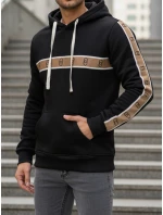 Pánská mikina s kapucí černá FashionStreet BX5944