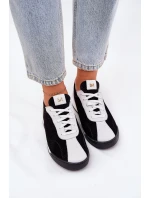 Dámské Kožené Sportovní Boty Laura Messi 2935 Černé