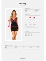 Jemná košilka Rosenty chemise - Obsessive