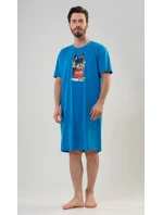Pánská noční košile s krátkým rukávem Bulldog