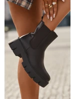 Dámské šněrovací boty Fivienne teplé ekologická kůže tmavě hnědé Dámské šněrovací boty Fivienne teplé ekologická kůže tmavě hnědé