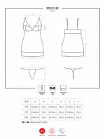 Svůdná košilka 853 - CHE red - Obsessive Svůdná košilka 853 - CHE red - Obsessive