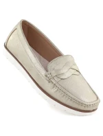 Dámské zlaté polobotky Vice Versa 834281