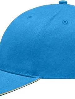 Daiber MB 6541 Lehce broušená 6 panelová sandwich kšiltovka 03.6541 turquoise/beige