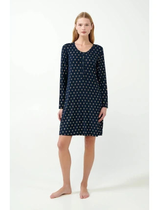 Vamp - Noční košile se zlatým potiskem 21010 - Vamp Vamp - Noční košile se zlatým potiskem 21010 - Vamp