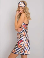 Noční košile BR KN 1042 tmavě modrá a bílá