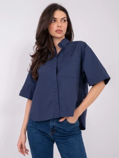 Halenka D70089M11339A tmavě modrá