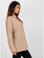 Dámská košile TO KS 7004.30 Béžová - FPrice Dámská košile TO KS 7004.30 Béžová - FPrice