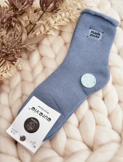 Dámské tlusté ponožky modré