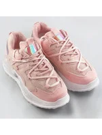 Růžové dámské sneakersy se dvojitými tkaničkami (7001) Růžové dámské sneakersy se dvojitými tkaničkami (7001)