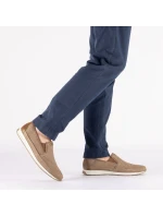 Rieker pánské kožené prolamované polobotky hnědé 11955-64