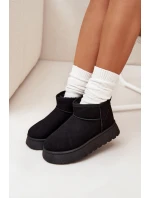 Dámské Sněhule Na Platformě Zateplené Kožíškem Černé Vesirae Dámské Sněhule Na Platformě Zateplené Kožíškem Černé Vesirae