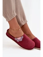 Dámské pantofle s květinou Inblu CS000043 bordó