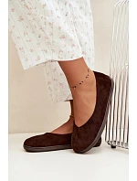 Dámské baleríny barefoot čokoládové Hollin Dámské baleríny barefoot čokoládové Hollin