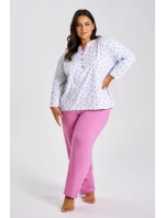 3462 DÁMSKÉ DLOUHÉ PYŽAMO YOLANDA 2XL-4XL 3462 DÁMSKÉ DLOUHÉ PYŽAMO YOLANDA 2XL-4XL