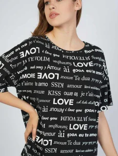 Dámská noční košile s krátkým rukávem Amore