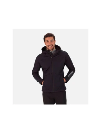 Bunda ROSSIGNOL Softshell Hoodie Jkt black pánské