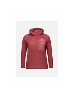 Dámská mikina PEAK PERFORMANCE W Freelight Polartec Alpha Hood, červená barva Dámská mikina PEAK PERFORMANCE W Freelight Polartec Alpha Hood, červená barva