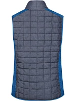 Daiber JN 739 Dámská pletená hybridní vesta 02.0739 royal melange/anthracite melange