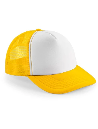 Beechfield B 645 5 panelová kšiltovka Vintage Trucker 53.0645 sunflower/white