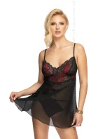 Dámská košilka Oriana Black + G-string ZDARMA!!! - Irall Dámská košilka Oriana Black + G-string ZDARMA!!! - Irall