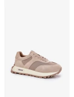 Dámské semišové tenisky na platformě Big Star HI-POLY SYSTEM – béžové