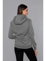 Tmavě šedá dámská tepláková mikina (W02-5) Tmavě šedá dámská tepláková mikina (W02-5)