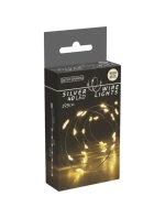 DRÁTĚNÁ SVĚTLA OVLÁDANÁ BATERIEMI GIRLANDA 40 VEDLA TEPLÁ BÍLÁ