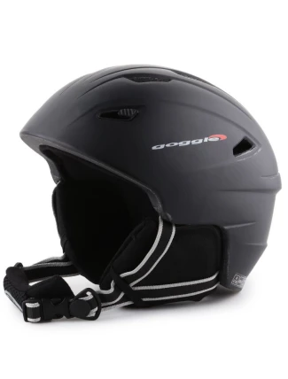 Lyžařská helma s brýlemi Black Matt S300-2