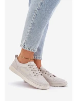 Dámské Kožené Tenisky Šedé Cloesa