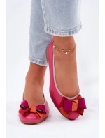 Kožené Baletky S Mašlí Maciejka P6801-15 Fuchsie Kožené Baletky S Mašlí Maciejka P6801-15 Fuchsie