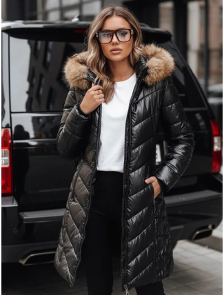 Dámská prošívaná zimní bunda BELLATRIX černá FashionStreet TY4581z Dámská prošívaná zimní bunda BELLATRIX černá FashionStreet TY4581z