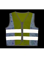 Korntex ACTION Dětská bezpečnostní vesta 76.ACTN hi vis yellow/t-rex Korntex ACTION Dětská bezpečnostní vesta 76.ACTN hi vis yellow/t-rex