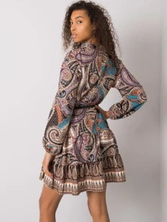 Šaty DHJ SK 15053.61 černá a béžová